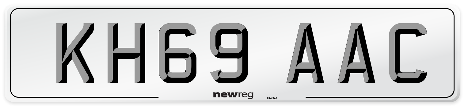 KH69 AAC Number Plate from New Reg